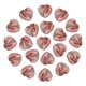 thumbnail image 1 of Uxcell 20 piezas de piedra de cristal natural en forma de corazón, 0.6 pulgadas de grosor 5/16" mini piedra de amor pulida, cristal de gema, piedra de bolsillo grabada para meditación, 1 of 6