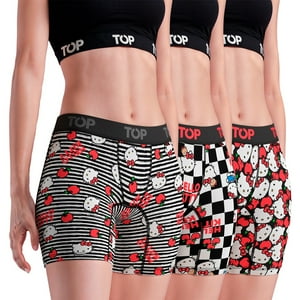Bóxer Medio Mujer Algodón Pack 3 Hello Kitty C4 Top