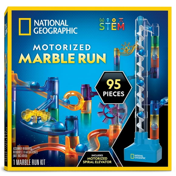 Marble Run National Geographic con elevador motorizado, 95 piezas