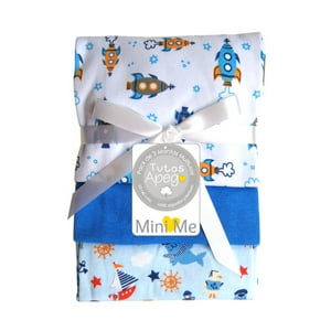 Mini Me - Pack Tutos Algodón Para Bebé Celeste
