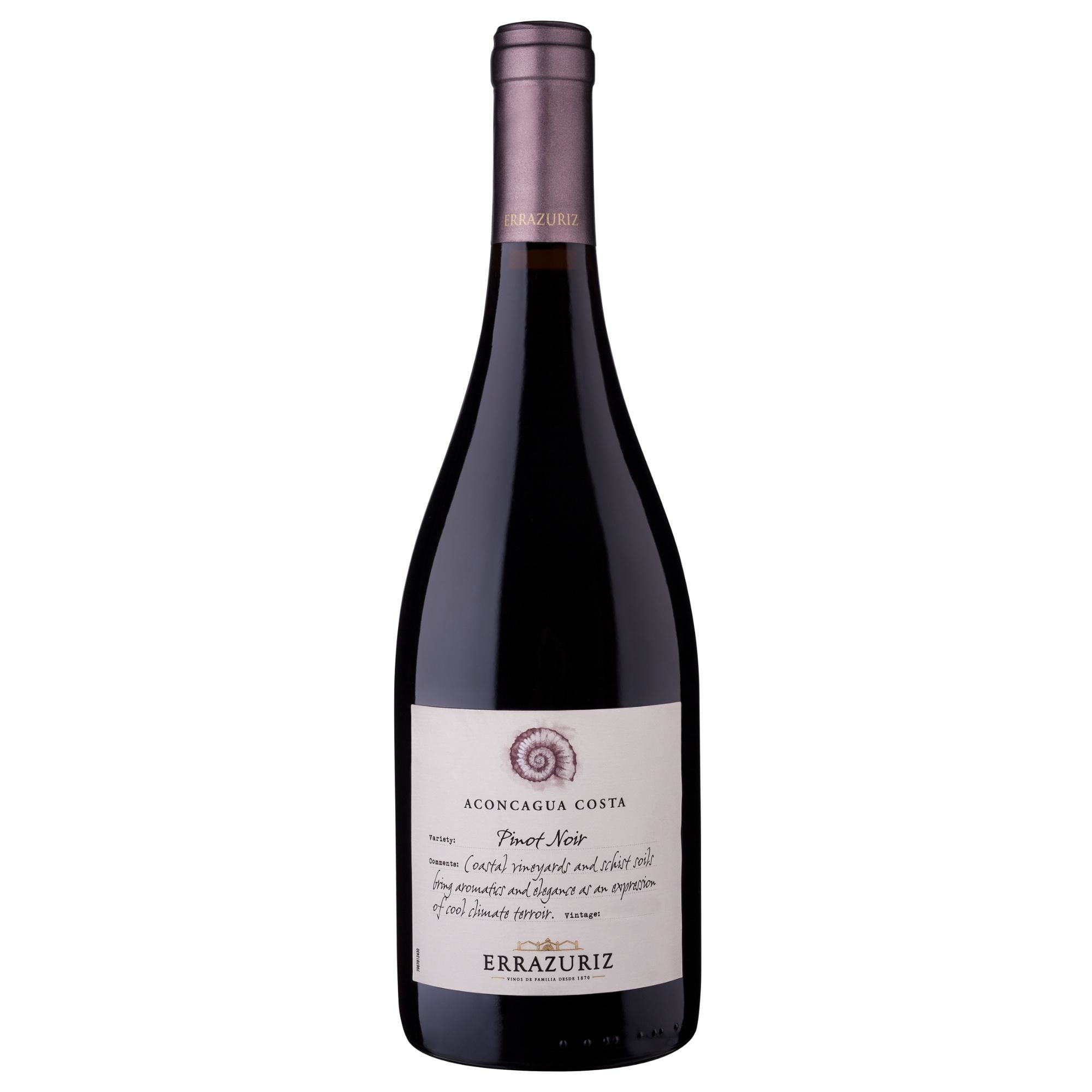 Vino Tinto Pinot Noir 12° Botella 750 ml Errazuriz
