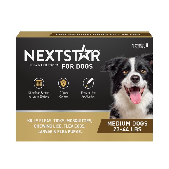 Pulgas y Garrapatas NEXTSTAR Medio 1 mes 7 en 1
