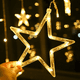 thumbnail image 5 of Luz Luces Navidad Cascada Diseño Estrella Cálida Amarilla 3m, 5 of 7