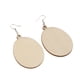 thumbnail image 4 of pendientes geométricos naturales pendientes de madera para mujer ovalada, 4 of 5