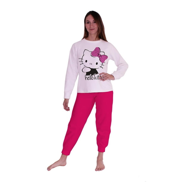 Pijama Dama Lider Pijamas Mujer Pijama Mujer Hello Kitty Beige L Lider