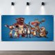 thumbnail image 2 of Amigos Animales Fondo Temático Pancarta Suministros de Decoración para Fiesta de Cumpleaños, Decoración de Fondo de Fiesta Personalizado,150x90cm, 2 of 6