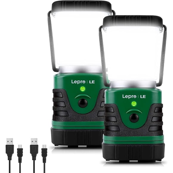 Farol de camping, siempre recargable, 1000 lm, 4400 mAh