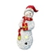 thumbnail image 1 of Figura De Muñeco De Nieve Iluminada De Resina, Decoración De Escritorio Para Estante De Sala De Estar, Estilo Navideño B Rojo, 1 of 3