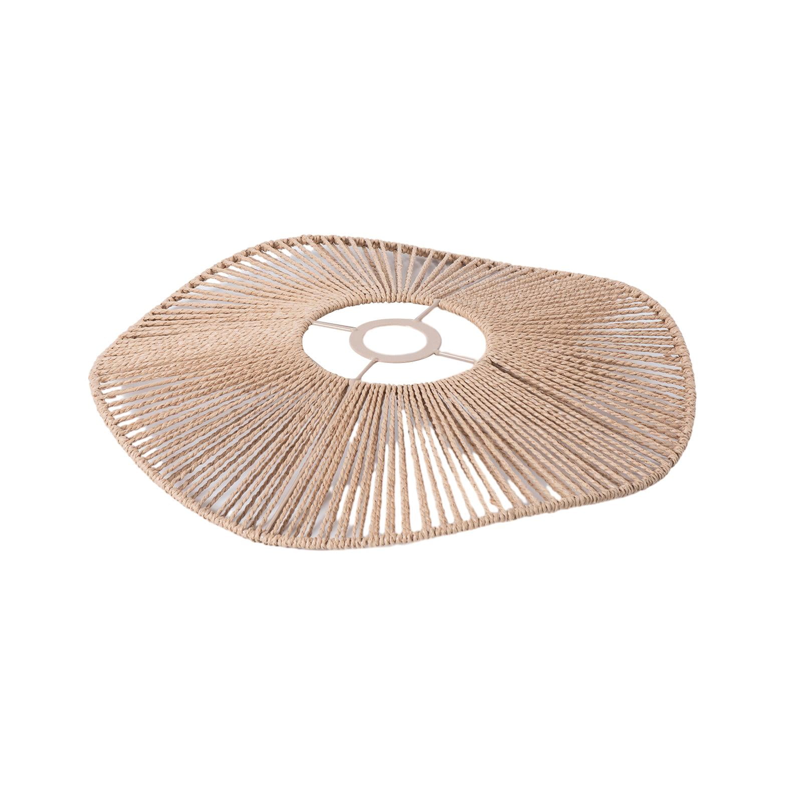 Ioensy - Cubierta De Lámpara De Cuerda De Papel Tejido Para Restaurante, Sala De Estar, Casa, Color Amarillo