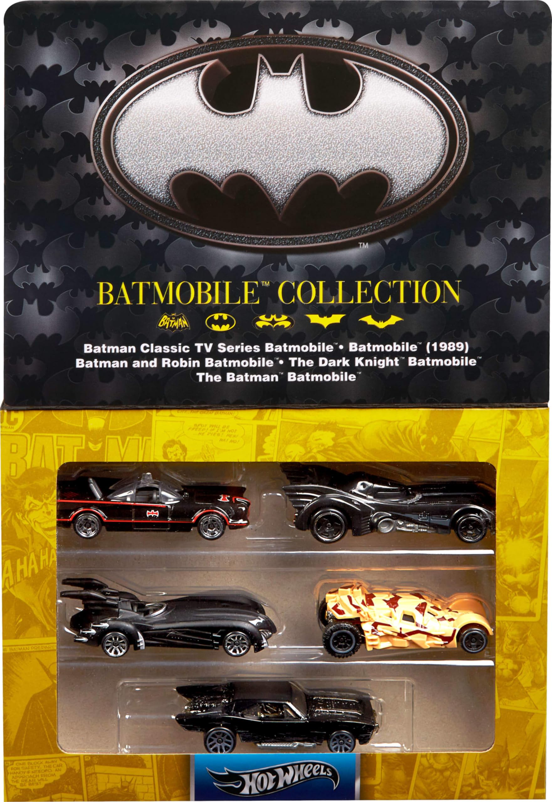 Set De 5 Coches Hot Wheels Batman 85 Aniversario Escala 1:64 Fundido A Presión