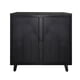 thumbnail image 3 of Modern Black Wood Storage Cabinet, 31in Accent Cabinet with Embossed Door for Living Room, Bedroom, or Entryway, 3 of 3