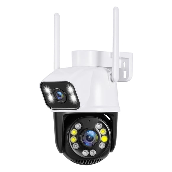 Cámara de seguridad SDTNOVA PTZ WiFi para exterior 2x3 MP con cable de 3 m