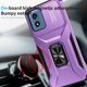 thumbnail image 2 of Funda Armada para Motorola Moto G22 con Tapa Deslizante y Soporte Magnético Giratorio Morado, 2 of 5
