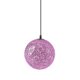 thumbnail image 2 of Rattan bola de mimbre globo techo techo de lámpara con agujero de 20 cm de color púrpura, 2 of 3