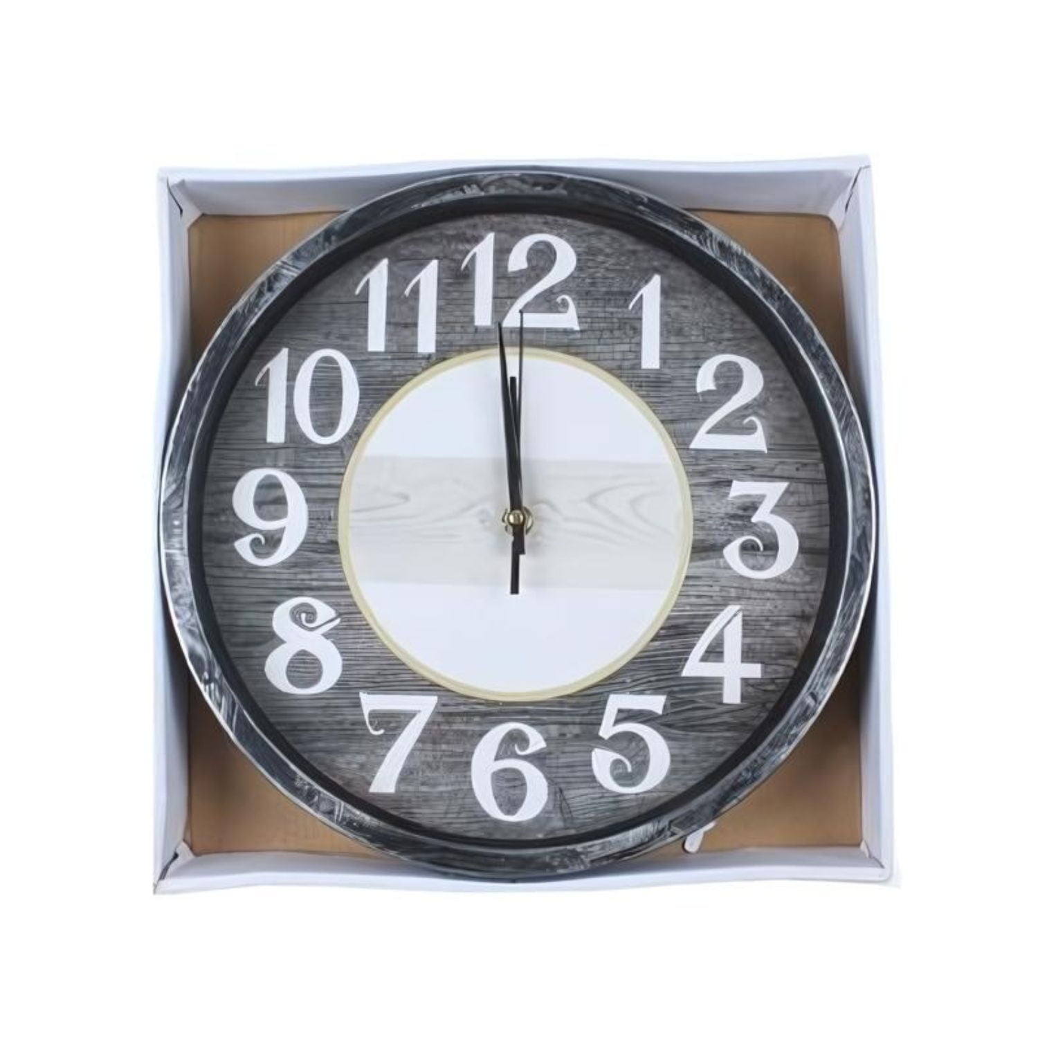 Disparo - Reloj De Pared Circular 30cm Gris Decoracion Hogar