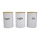 thumbnail image 4 of Juego de botes de almacenamiento herméticos, botes de café, té, azúcar, contenedores de almacenamiento, tarros para especias, harina, encimera de coci Blanco, 4 of 5