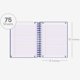thumbnail image 4 of Cuaderno Hamelin de espiral 20 x 25 cm, rayado universitario, tapa dura, 4 of 9