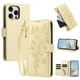 thumbnail image 1 of Funda Billetera Floral en Relieve iphone16 promax con Tarjetero y Cremallera Blanco, 1 of 6