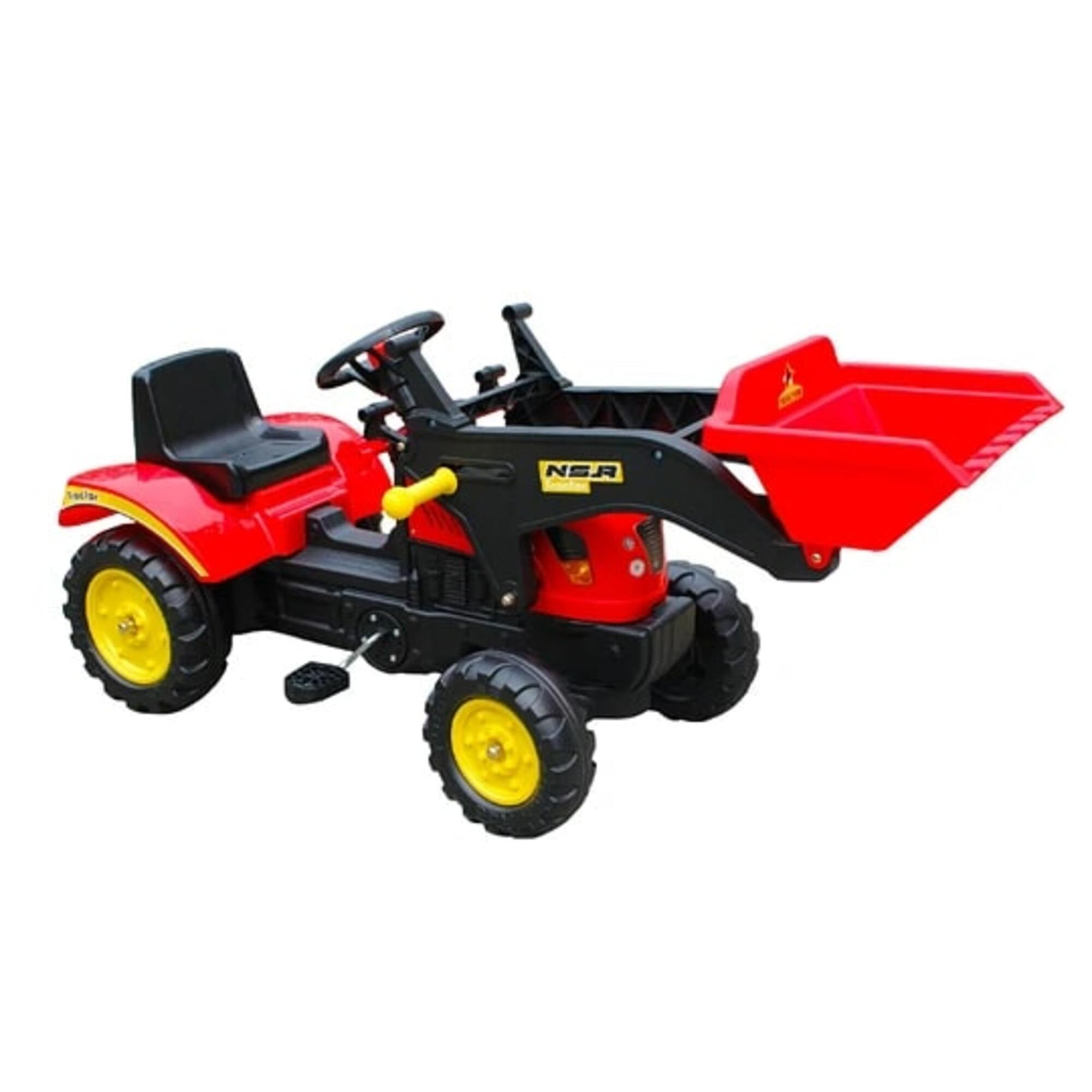 Retroexcavadora Rojo Kidscool