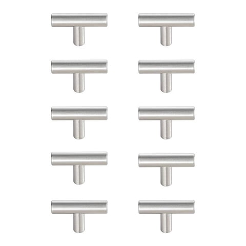 Barra En T De Níquel Cepillado Pull Multipack Elegant Decor Quinn