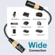 thumbnail image 4 of Cables de micrófono XLR InnoGear balanceados de 3 pines, 3 m, paquete de 6, 4 of 7