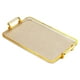 thumbnail image 4 of Bandeja Para Servir Con Asas Bandeja Para Comer Para Centro De Mesa Rectangular Borde Dorado ámbar, 4 of 5
