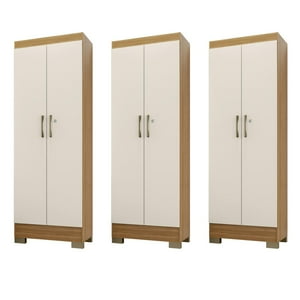 Movelaria - Combo 3 Closet Multiuso Luna Off White K15X3