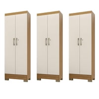 Movelaria - Combo 3 Closet Multiuso Luna Off White K15X3