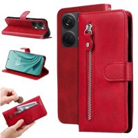 Gangxun - Funda Con Cremallera Para Oneplus Nord 3, Carcasa Cartera De Cuero Pu Con Soporte Y Tarjetero