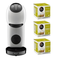 Dolce Gusto - Cafetera Genio S White + Cápsulas Cappucino X3 Cajas