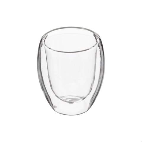 Secret De Gourmet - Set De 2 Tazas De Cafe Vidrio Doble Pared 80 Cc