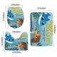 thumbnail image 3 of Baby Shark Juego de 3 alfombras de baño de coral fleece: tapete de baño + alfombra de inodoro en forma de U + funda de tapa de inodoro en forma de O, 3 of 6