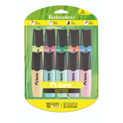 Destacadores Glitter Mini 5 Colores Pastel/ Producto Surtido  Torre