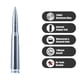 thumbnail image 3 of Antena CZSWCH 50 Cal Truck Chrome Bullet para Ford F150 F250 F350 Raptor/Dodge RAM 1500 2500 3500/Chevrolet Silverado y GMC Sierra, 3 of 7