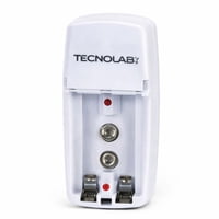 Tecnolab - Cargador Pilas Aa - Aaa - 9V + 2 Pilas Aaa - Ps