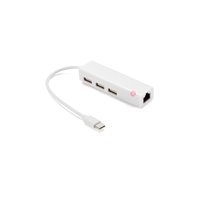 Tecnolab - Hub Usb Tipo C 3 Puertos Y Puerto Ethernet - Ps