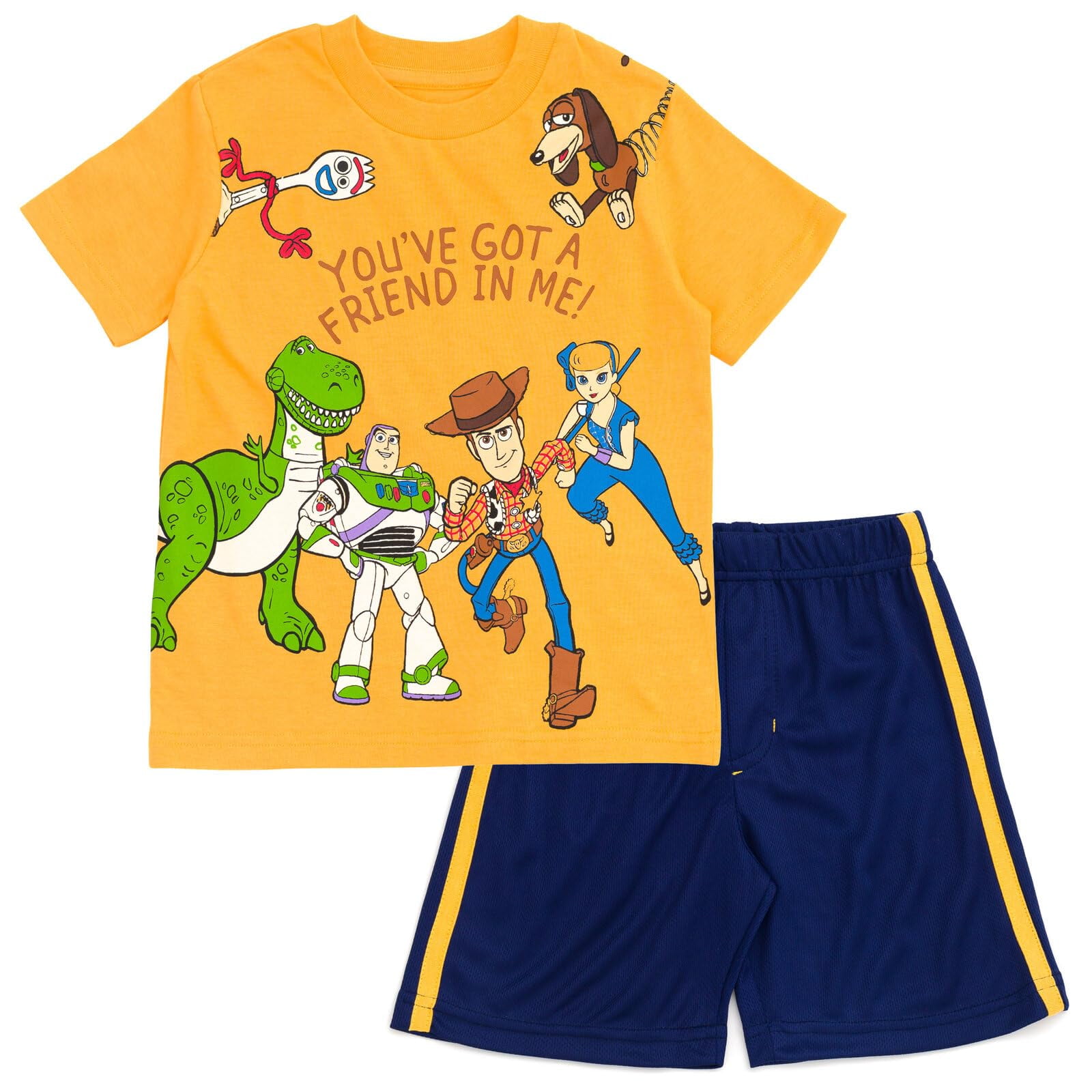 Conjunto De Camiseta Y Shorts De Toy Story De Disney Para Niño Pequeño, Talla 4t
