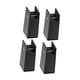 thumbnail image 3 of 4 Piezas Elevadores De Patas De Cama Protector De Suelo Extensores De Altura Para Sofá De Casa Altura Del Sofá 10 Cm Negro, 3 of 5