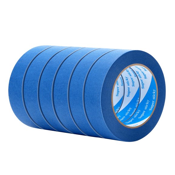Cinta de Pintor SUNSHINETOP 2,5 cm 6 Rollos Azul