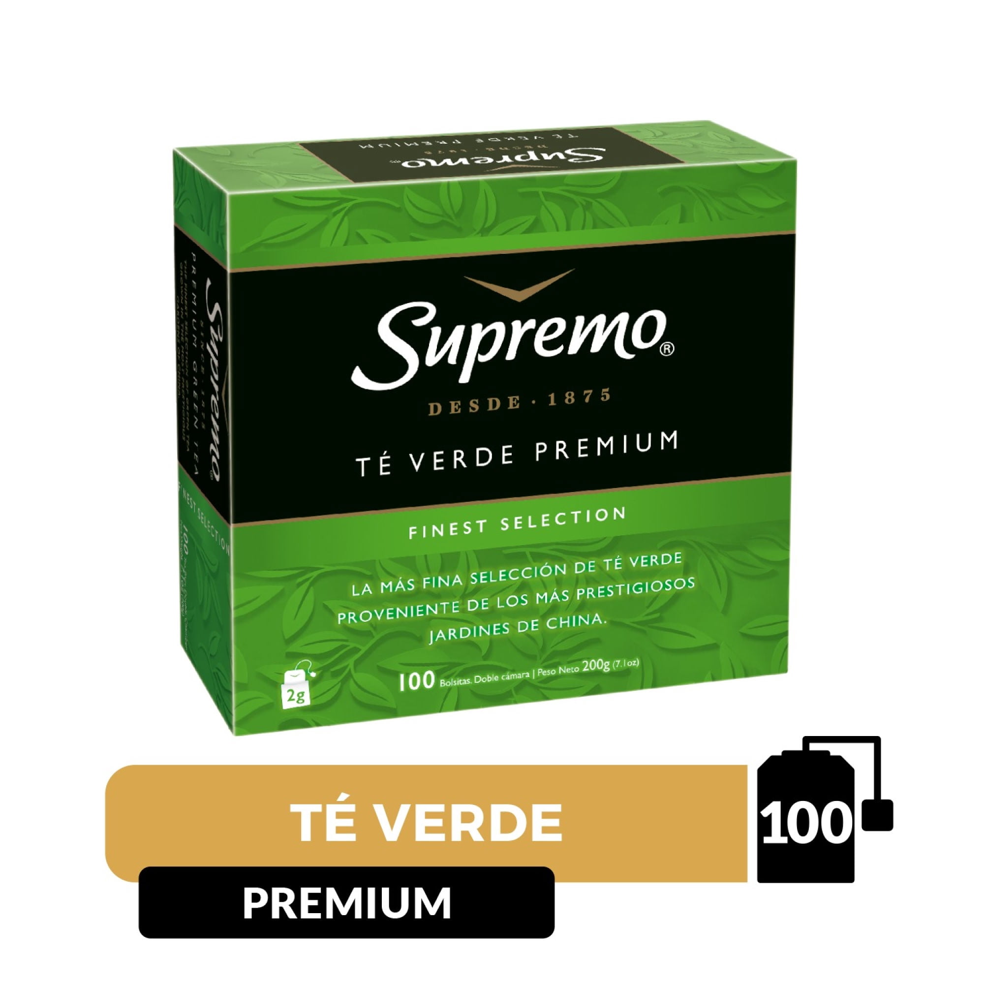 Té Verde Premium Caja 200 g Supremo