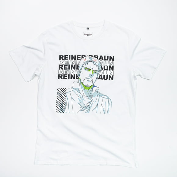 Polera Hombre YOU Attack On Titan Reiner Blanco