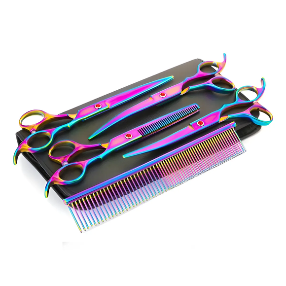 Set Tijeras Peluqueria Belug Tijeras Barberia Para Cortar Pelo Tornasol