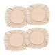 thumbnail image 3 of 4 piezas jacquard poliéster estiramiento boda cena silla asiento cubierta beige_m, 3 of 6