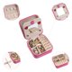 thumbnail image 3 of Caja de Accesorios de Viaje REGALWOVEN con Espejo, Mini Organizador de Accesorios Portátil de Cuero PU para Niñas Rosa, 3 of 7