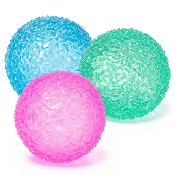 Juguete de Apretar UWKNHS Bola Antiestrés de Gel Sensorial 6 cm – Pack de 3