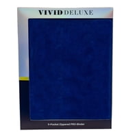 Pro-Binder Ultra Pro Ulp15935 Deluxe De 9 Bolsillos, Color Azul Vivo