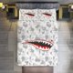 thumbnail image 2 of White Grey Bape Shake Camo Comforter Set Soft 3 Pcs Twin Bedding Sets Thicken for All Season, 2 of 5