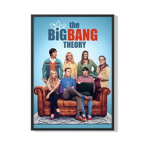 Creango - Cuadro Poster Enmarcado The Big Bang Theory Diseño 3 Decorativo