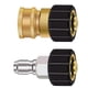 thumbnail image 4 of Boquillas Adaptadoras para Lavadora a Presión de Latón de 3/8 Pulgadas a M22, Accesorios Resistentes Al Desgaste Schnelle M22 de 14mm para Pistola de 2 piezas, 4 of 5