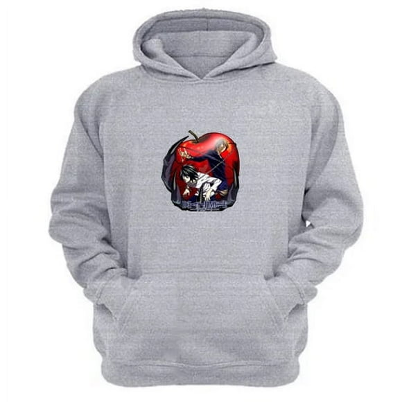 Polerón Canguro Death Note Gris Claro Talla Xl Unisex